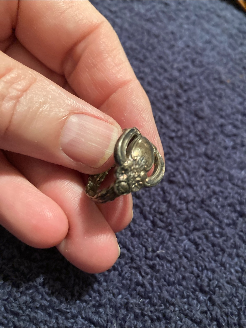 Vintage Flatware Ring Marked International Deepsilver sz 7